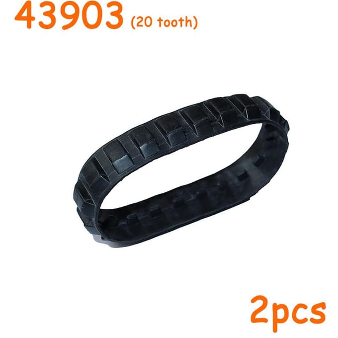 MOC Roue Roue Dentée Piste Pneus Blocs de Construction Assemblage Particules Briques 43903 55981 55982