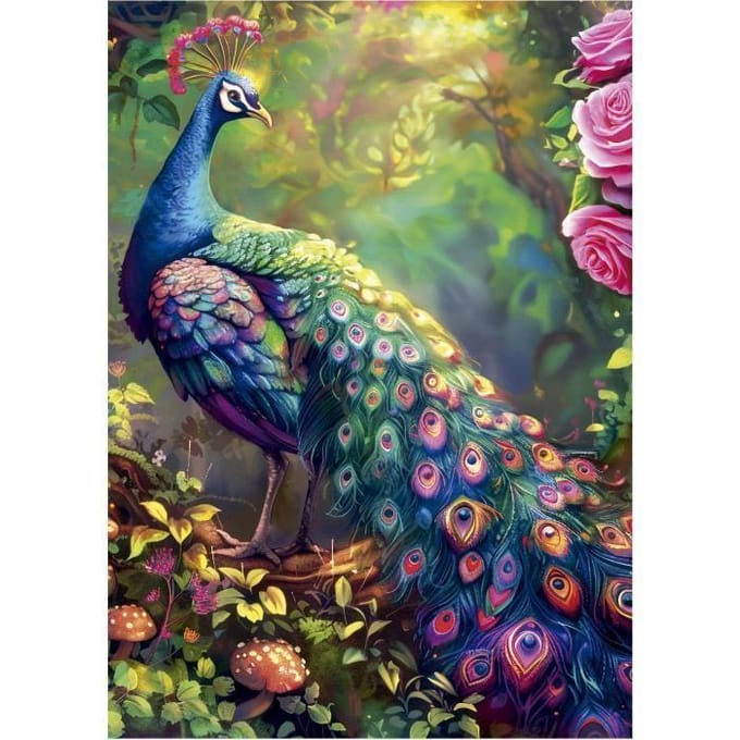 Puzzel - EDUCA - Pauwentuin - 1000 stukjes - 68x48 cm - Voor volwassenen vanaf 12 jaar
