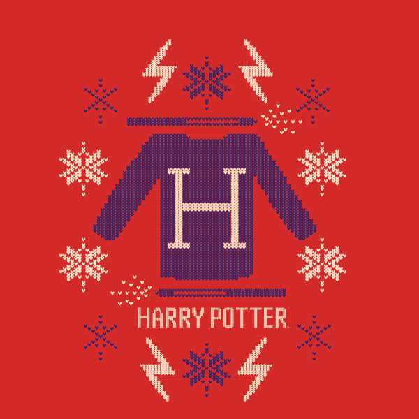Harry Potter Christmas Sweater trui - Rood - S