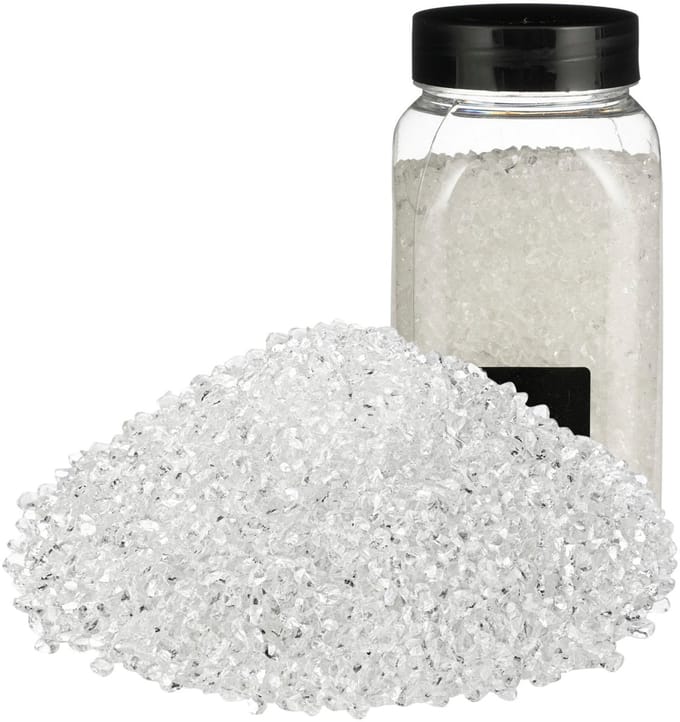 Rayher decoratie steentjes / granulaat - 3x - 650 ml - 2-4 mm - transparant - siergrind
