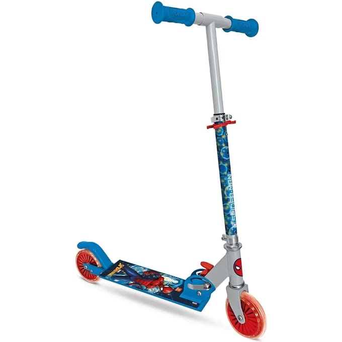 2-wiel aluminium opvouwbare step voor kinderen Mondo Spiderman