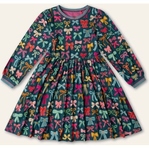 Oilily Djemma Jurk- maat128/8yr Deep Teal