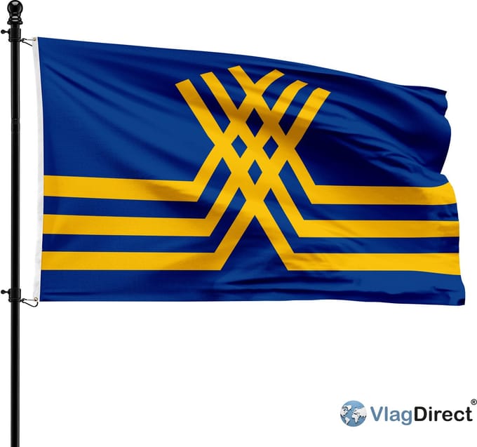Stekense vlag - Gemeente Stekene vlag - 90 x 150 cm.