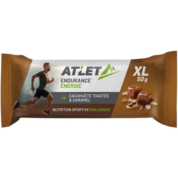 Bio energiebar caramel met geroosterde pinda's ATLET Nutrition