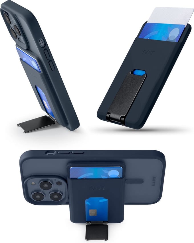 LAUT MagSafe Wallet - Donkerblauw