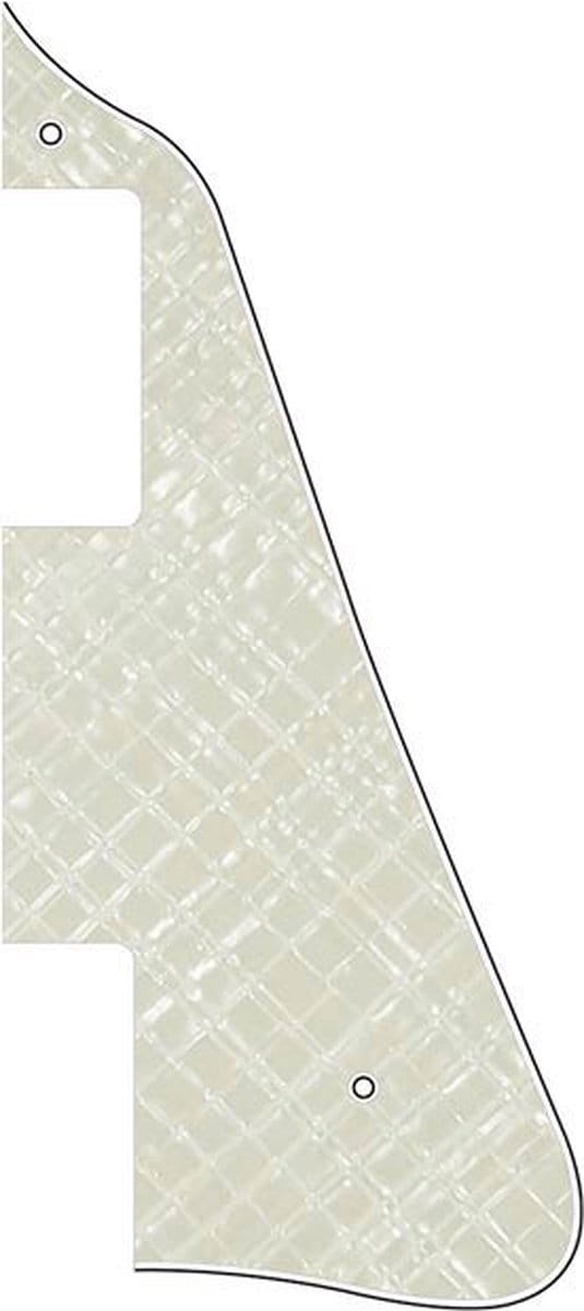 Boston LP-413-PWW pickguard, LP-model, standard, 3 ply, pearl white webbing