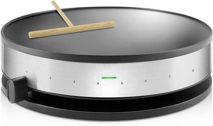 Aurixi® Pannenkoekenmaker - Pancake maker - Pannenkoek - Zwart - 33cm x 33cm x 10cm