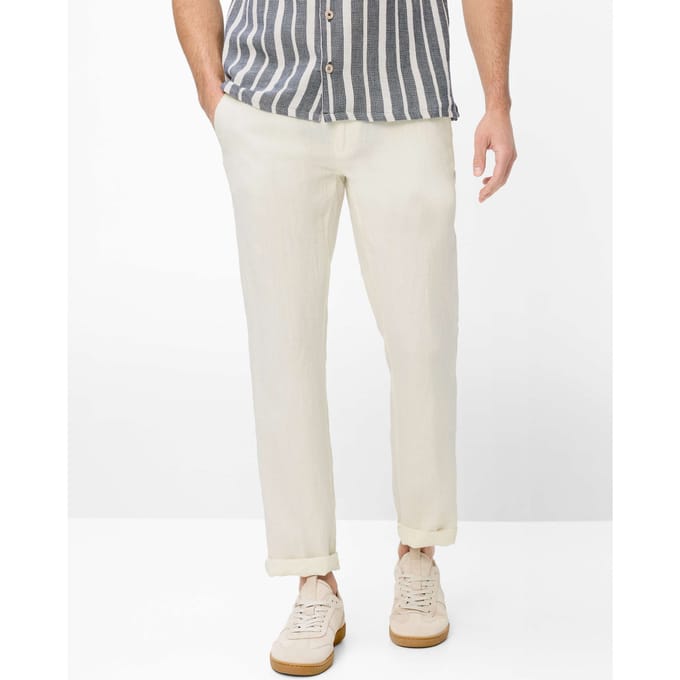 Brax Heren Chino  Style EVANS WHITE, wit, maat 25