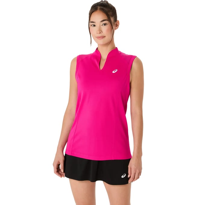 ASICS Court Tanktop Dames-neonroze