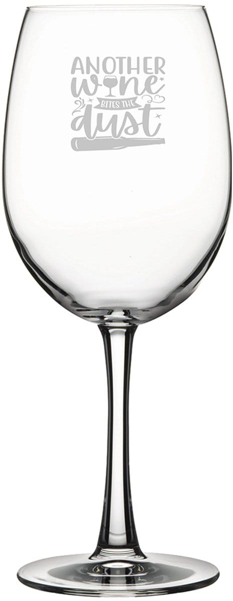 Gegraveerde Rode wijnglas 58cl Another wine bites the dust