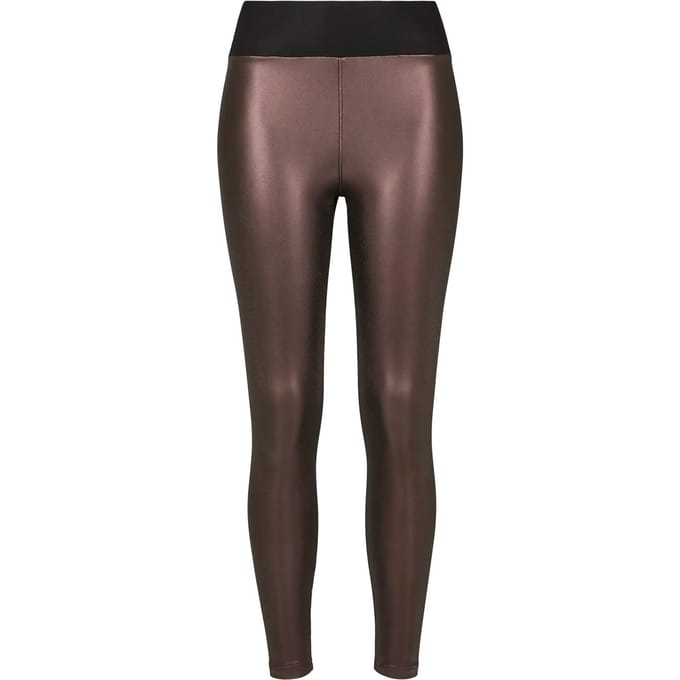 Urban Classics - Faux Leather Legging - 4XL - Bordeaux rood
