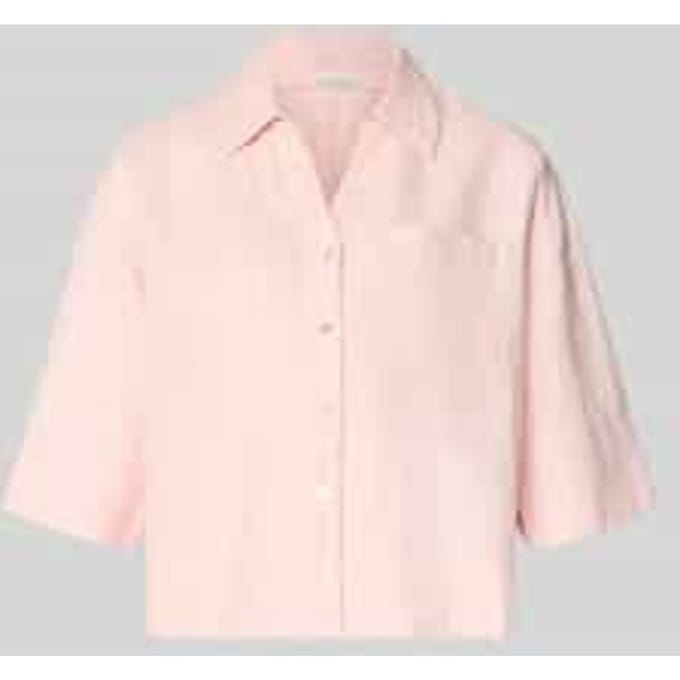 regular fit linnen blouse met borstzak model 'Flippa'
