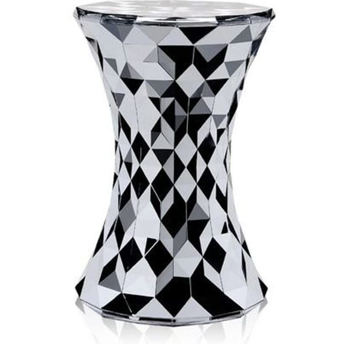 Kartell - Stone kruk - chroom - zilver