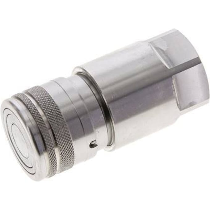 RVS DN 12 Vlakdichtende Koppeling Snelkoppeling G 1/2 inch Binnendraad ISO 16028 D 24.5mm