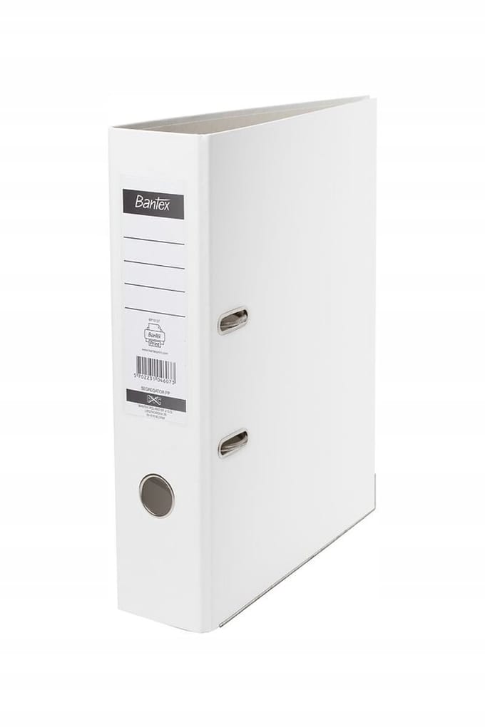 Bantex XXL Ordner A4 80mm Wit - Grote Capaciteit