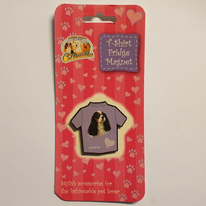 Magneet in t-shirt vorm Cavalier