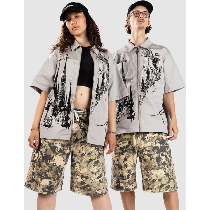 Vitriol Channel Full Zip Shirt grijs