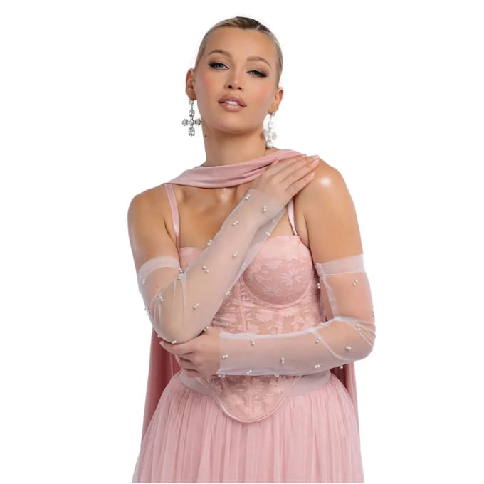 Vrouwenhandschoenen Goddiva Embellished Fingerless