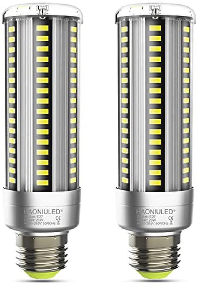 E27 LED Lamp 25W - Koud Wit, 3000LM - Vervangt 250W Gloeilamp - 2 Stuks