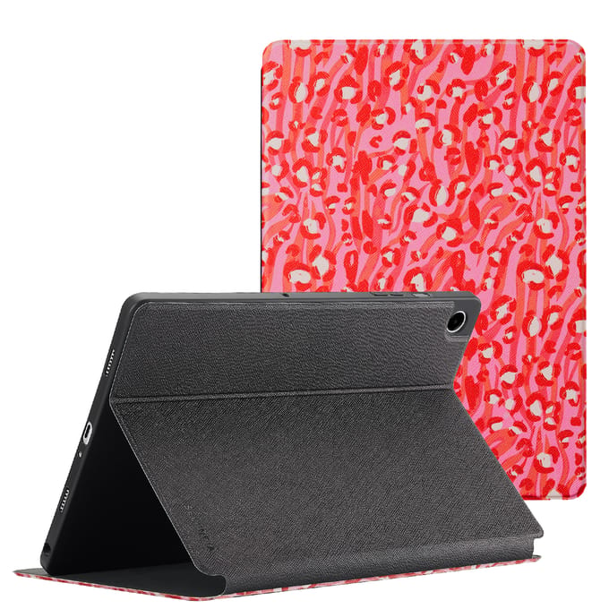 Selencia Vivid tablethoes voor de Samsung Galaxy Tab A9 Plus - Wild Spots Lipstick