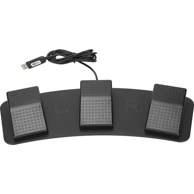 USB Drievoudig Voetpedaal Multifunctioneel Mechanisch Schakelaar Voetpedaal voor Spelen Game Fabriekstesten black