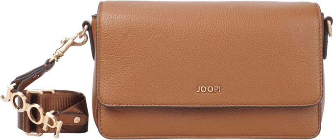 JOOP! Leren Schoudertas Avondtas Vivace Elissa Shoulderbag Mocha Bisque Bruine
