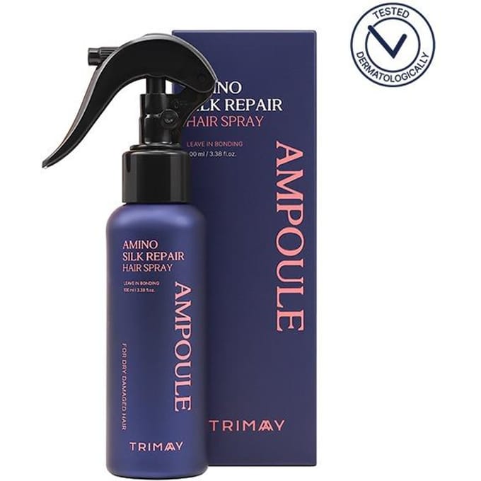Ampoule de laque réparatrice pour cheveux Trimay Amino Silk black