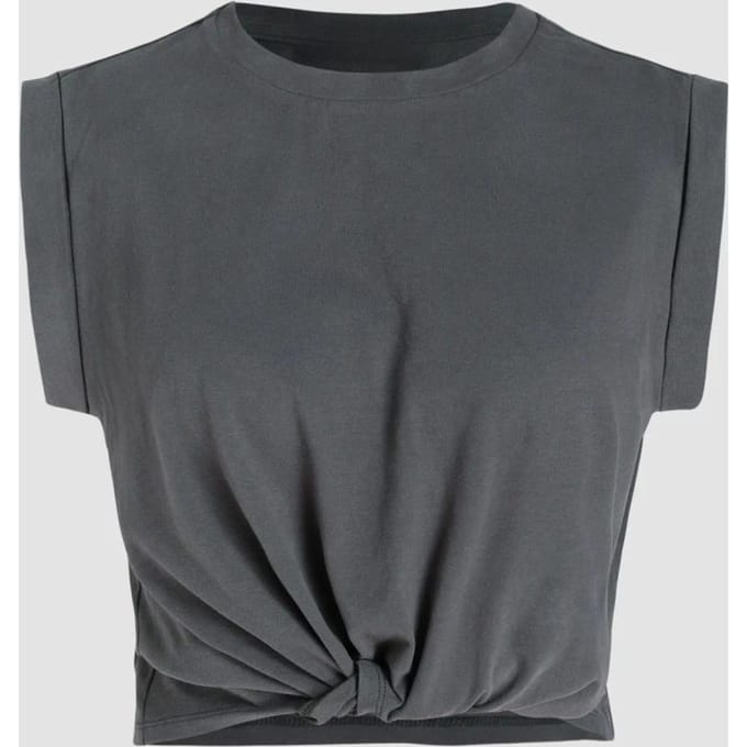 Basis Crew Neck Cropped T-Shirt