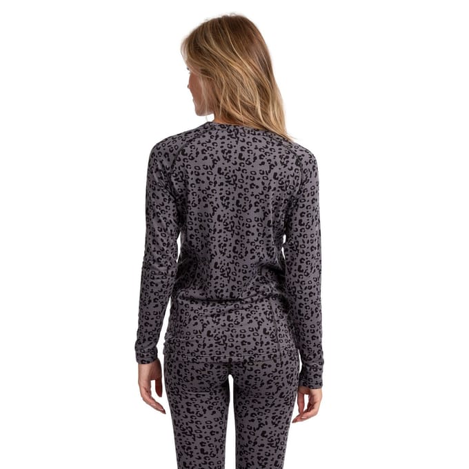 Trespass Dames/Dames Elianne Basislaag met luipaardprint (Donkergrijs)