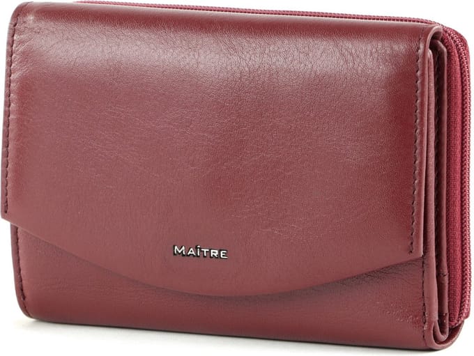 Maître Portemonnee Leisel Dagrete Purse MH14FZ Darkred Rood