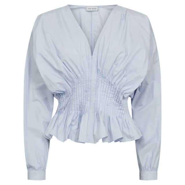 Copenhagen Muse Cmpoplin-blouse Blouses Dames - Lichtblauw - Maat XS