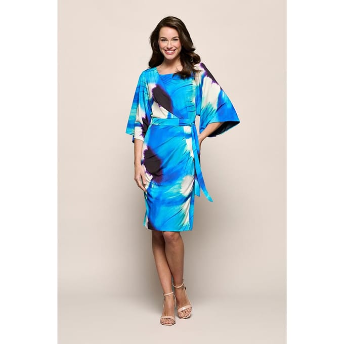 Milan Print Jurk Blauw / Multi