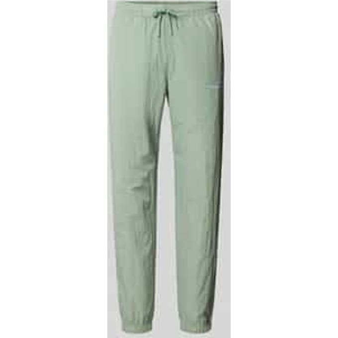 Straight fit stoffen broek met logo-stitching model 'Nayla'