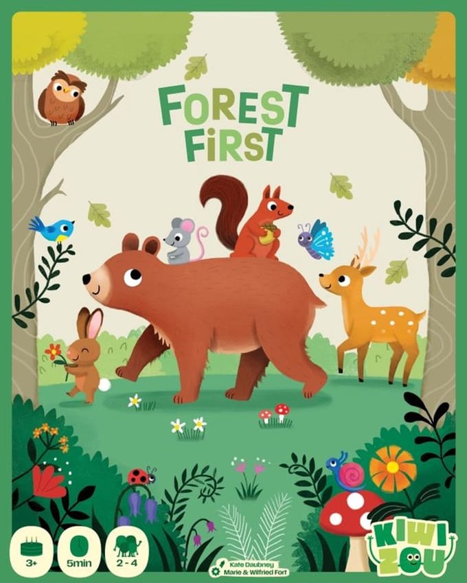 Forest First - Geronimo Games - Kiwizou - vanaf 3 jaar oud - van 2 tot 4 spelers