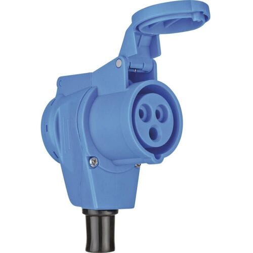 CEE-haakse koppeling 230V/16A IP44 - 1x 230V/16A, 1x 230V CEE 16A 3-polig