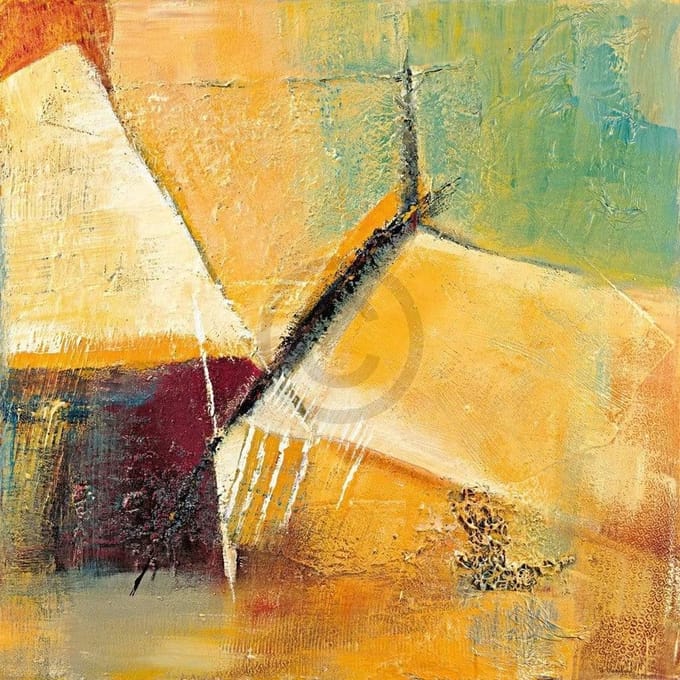 Kunstdruk Bea Danckaert - Fly to heaven 98x98cm