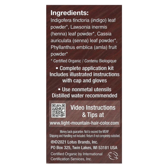 Natuurlijke Haarkleur & Conditioner, Middelbruin, 113G(4 Oz) brown