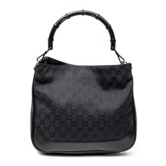 Bamboo Top Handle Hobo   schoudertas