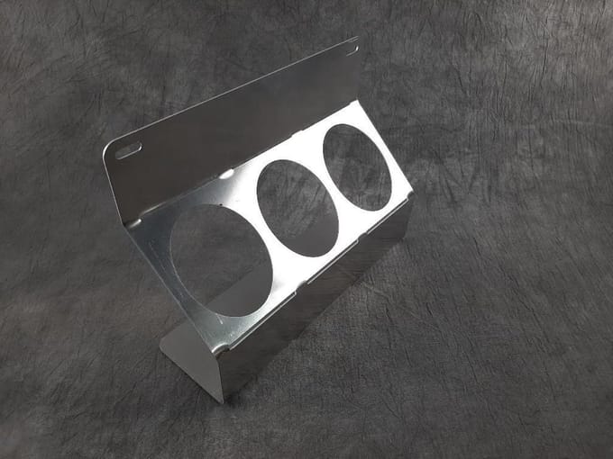 Spuitbushouder 3x70mm aluminium
