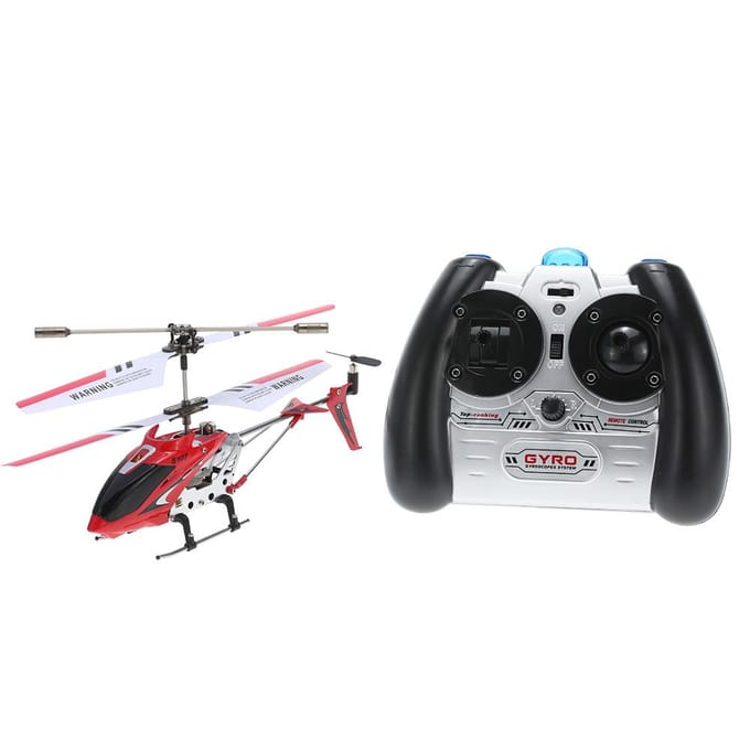 S107G R/C Helikopter met zoeklicht Dubbeldeks propeller Afstandsbedieningsvliegtuig rood