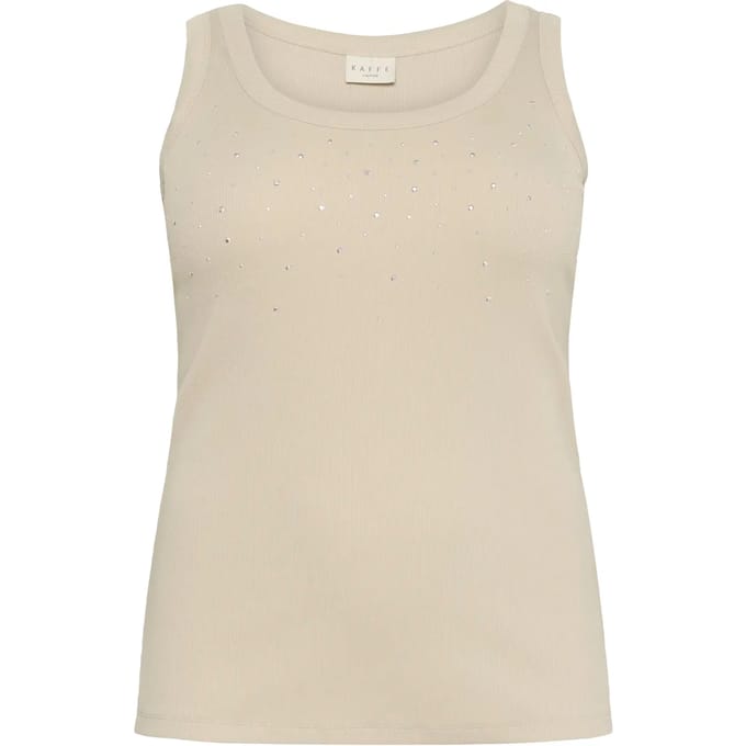 Damestanktop KAFFE Curve KCCarina Rhinestone