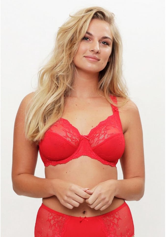 LingaDore - Daily Full-Coverage BH Rood - maat 100D - Rood