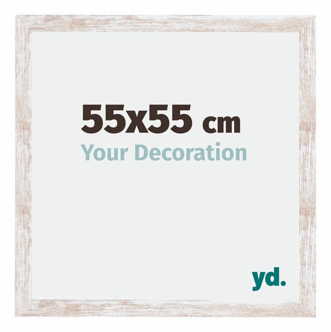 Your Decoration - Fotolijst 55x55 cm - MDF - White Wash - Catania