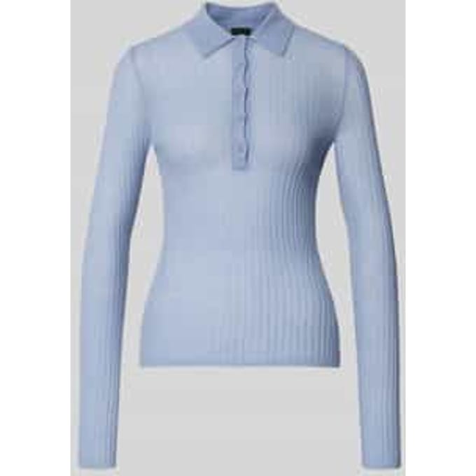 Slim fit gebreide pullover van scheerwolmix model 'FUGENEL'