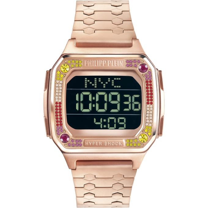 Philipp Plein Hyper $hock Unisex Horloge Rosékleurig PWHAA0821