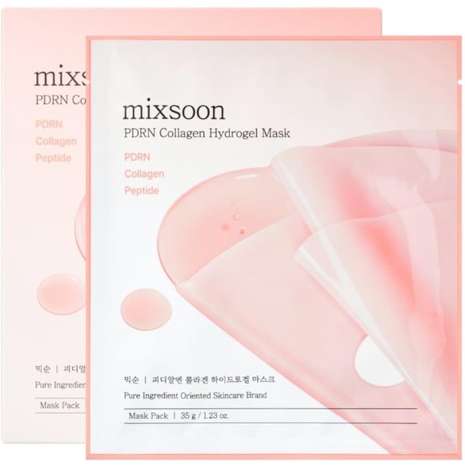 Masque Hydrogel au PDRN et au Collagène Mixsoon (Paquet de 5) pour Lifting Intensif Authentique white