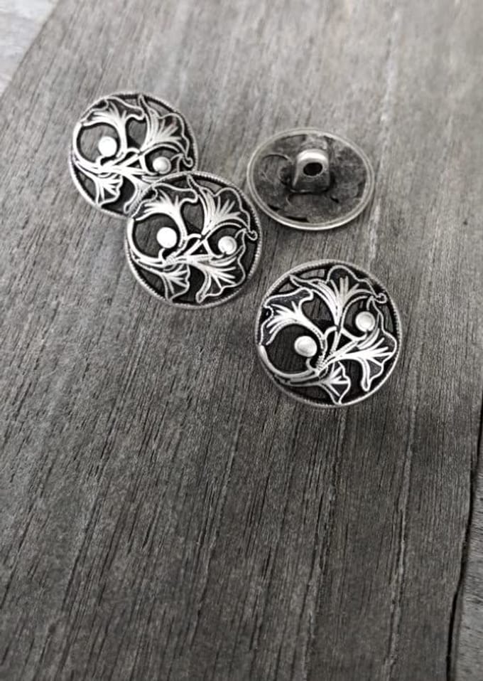 Knopen met oog 15 mm of 18 mm (10 stuks) (15 mm)