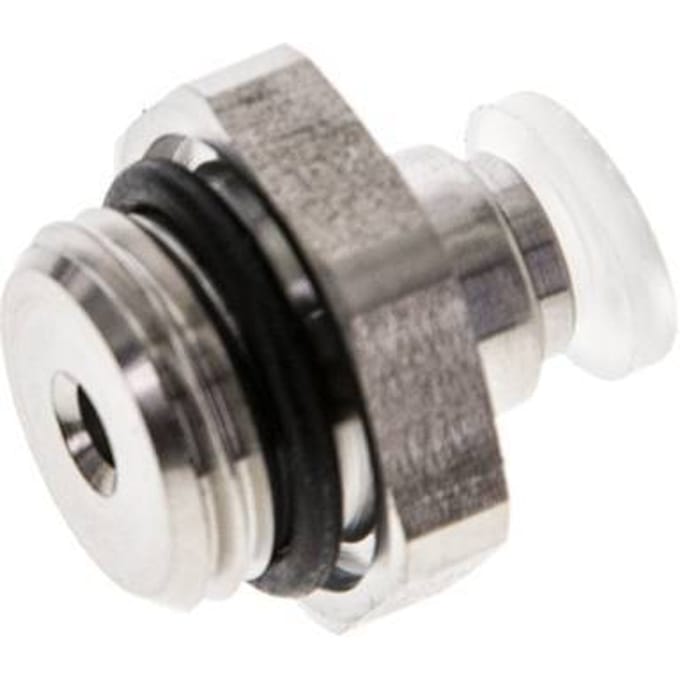 4mm x G1/4'' PA/RVS Insteekfitting Buitendraad EPDM