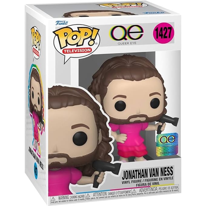Funko Queer Eye - POP! TV Jonathan Van Ness 9 cm Verzamelfiguur - Multicolours