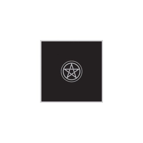Tarot Cloth Pentacle Black Tp02